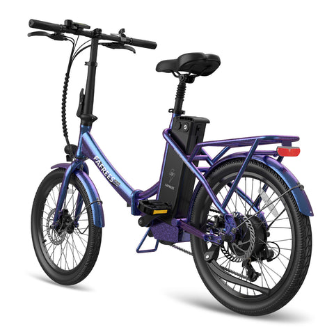 Bicicleta eléctrica FAFREES F2A0 Lasting - Motor 250W Batería 36V18.2Ah Autonomía 120KM - Azul Púrpura