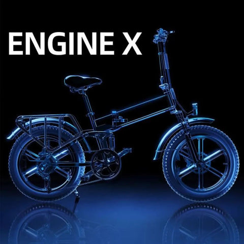 ENGWE ENGINE X Bicicleta eléctrica 250W - Autonomía 60 km - Color negro