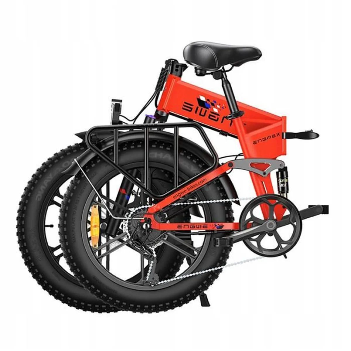 ENGWE ENGINE X Bicicleta eléctrica 250W - Autonomía 60 km - Color rojo