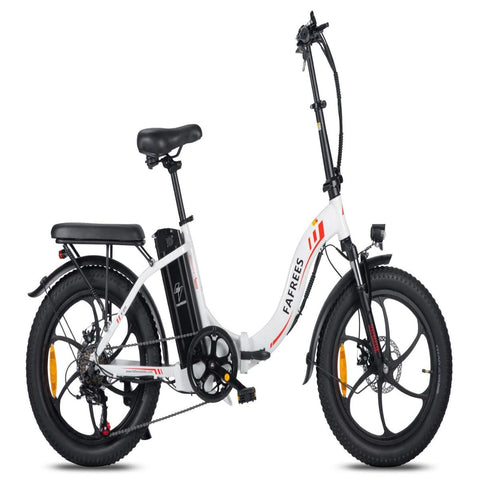 Bicicleta Eléctrica FAFREES F20 - Motor 250W Batería 576WH Autonomía 70KM - Blanca