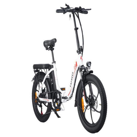Bicicleta Eléctrica FAFREES F20 - Motor 250W Batería 576WH Autonomía 70KM - Blanca