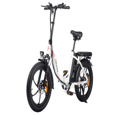 Bicicleta Eléctrica FAFREES F20 - Motor 250W Batería 576WH Autonomía 70KM - Blanca