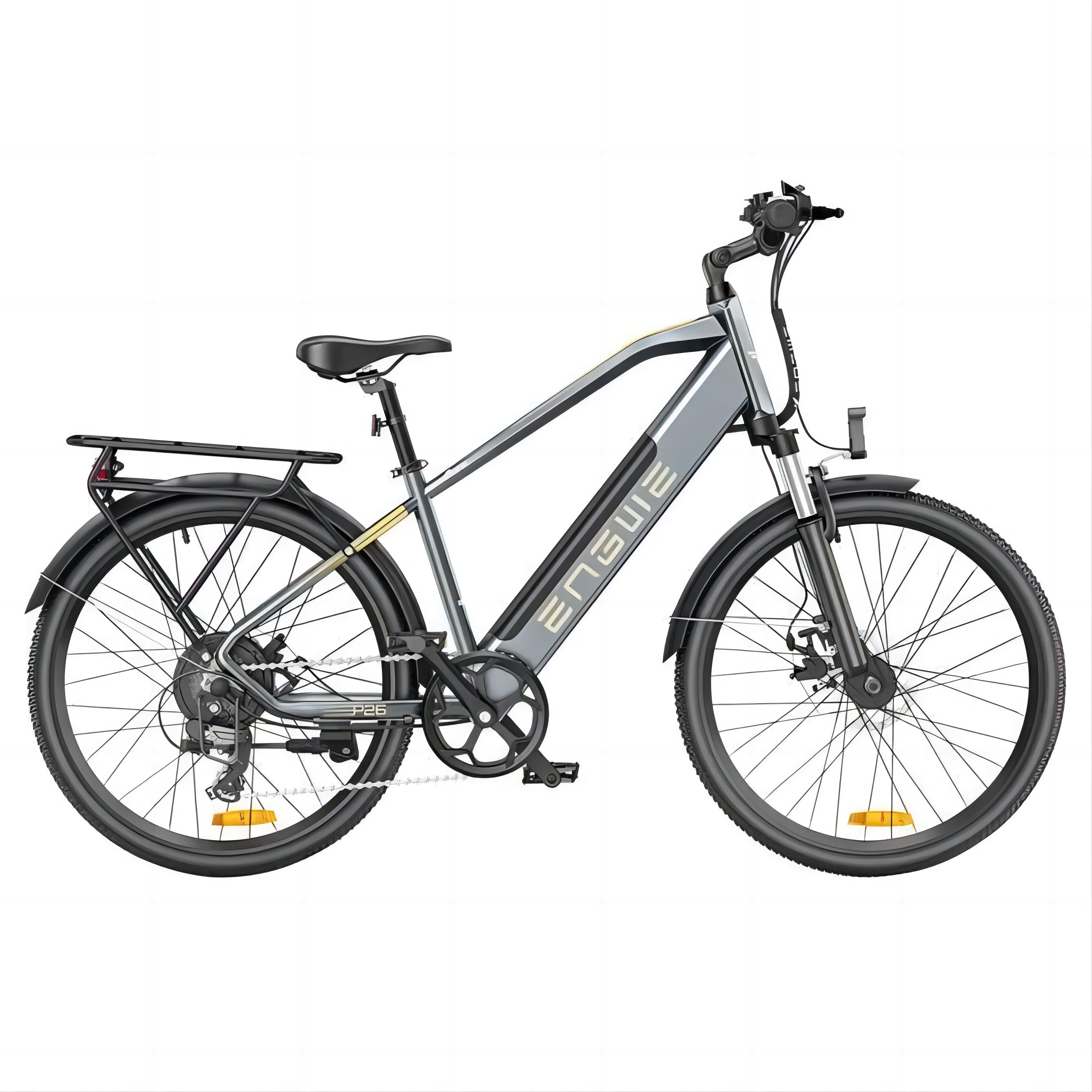 Bicicleta eléctrica ENGWE P26 EU - Motor de 250W - Autonomía de 60KM - Color gris