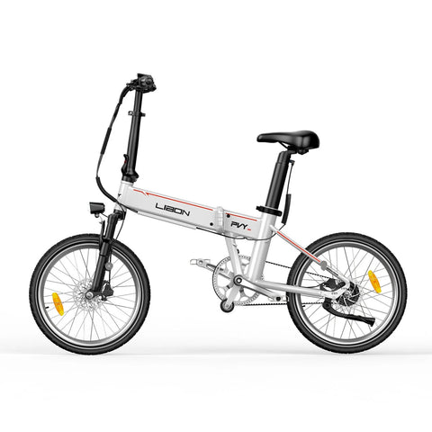 PVY Libon 10AH Bicicleta Eléctrica - Motor 500W Batería 36V10AH Autonomía 130KM Freno de Disco Hidráulico - Blanco