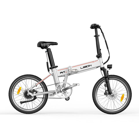 PVY Libon 10AH Bicicleta Eléctrica - Motor 500W Batería 36V10AH Autonomía 130KM Freno de Disco Hidráulico - Blanco