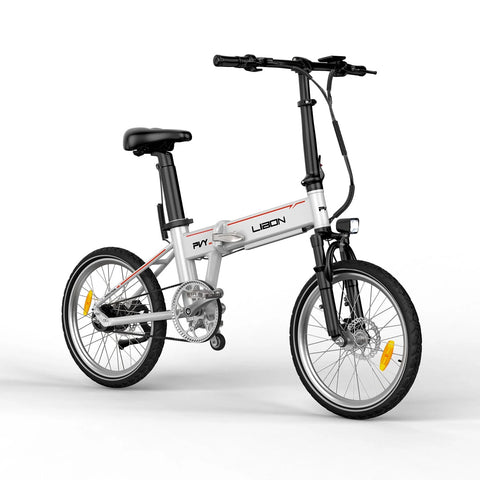 PVY Libon 10AH Bicicleta Eléctrica - Motor 500W Batería 36V10AH Autonomía 130KM Freno de Disco Hidráulico - Blanco