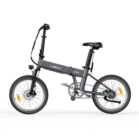 PVY Libon 10AH Bicicleta Eléctrica - Motor 500W Batería 36V10AH Autonomía 130KM Freno de Disco Hidráulico - Gris