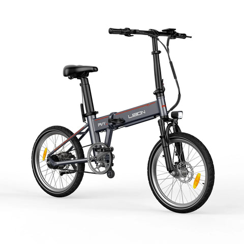 PVY Libon 20.4AH Bicicleta Eléctrica - Motor 500W Batería Doble 36V10.4AH+36V10AH Autonomía 260KM Freno de Disco Hidráulico - Gris