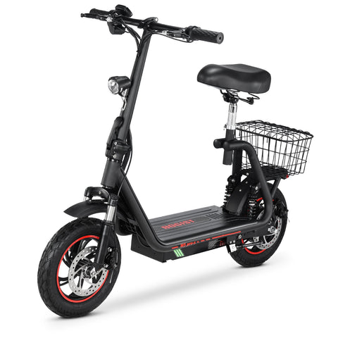 Patinete Eléctrico BOGIST M5Pro-S - Motor 500W Batería 48V 13AH Autonomía 35KM Frenos de Disco - Negro Rojo