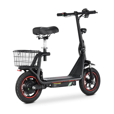 Patinete Eléctrico BOGIST M5Pro-S - Motor 500W Batería 48V 13AH Autonomía 35KM Frenos de Disco - Negro Rojo