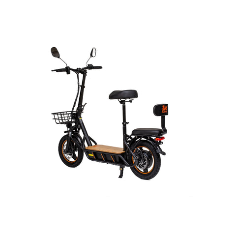 Patinete Eléctrico Kukirin C1 Pro 26AH - Motor 500W Batería 48V 26AH Autonomía 100KM Frenos de Disco - Negro