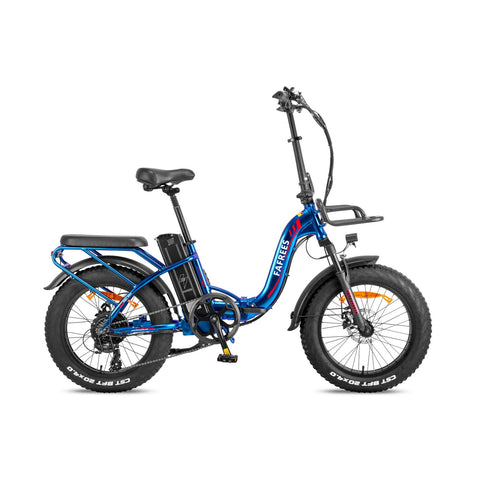 Bicicleta Eléctrica FAFREES F20 Max 22.5AH - Motor 500W Batería 48V22.5AH Autonomía 110KM Freno de Disco Mecánico - Azul Púrpura