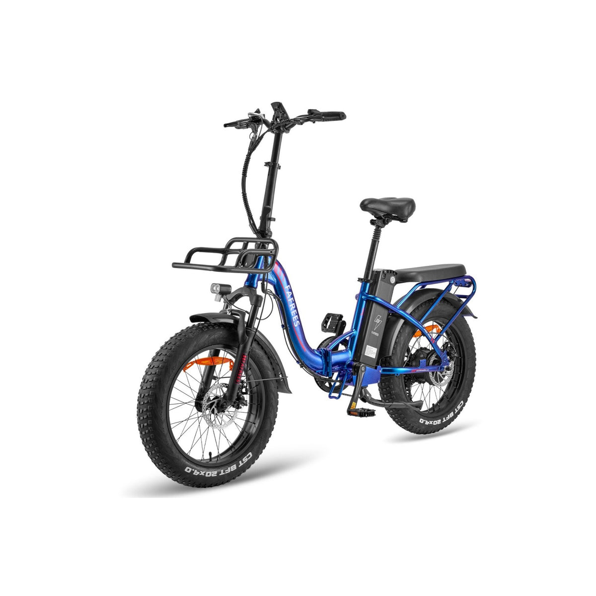 Bicicleta Eléctrica FAFREES F20 Max 22.5AH - Motor 500W Batería 48V22.5AH Autonomía 110KM Freno de Disco Mecánico - Azul Púrpura