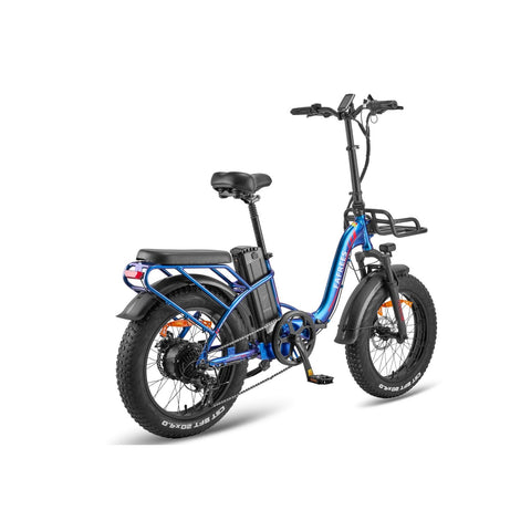 Bicicleta Eléctrica FAFREES F20 Max 22.5AH - Motor 500W Batería 48V22.5AH Autonomía 110KM Freno de Disco Mecánico - Azul Púrpura