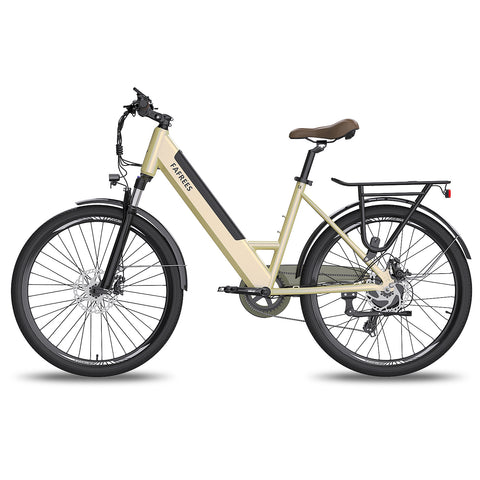FAFREES F26 Pro 14.5AH Bicicleta Eléctrica - Motor 250W Batería 36V14.5AH Autonomía 110KM Freno de Disco Mecánico - Dorado