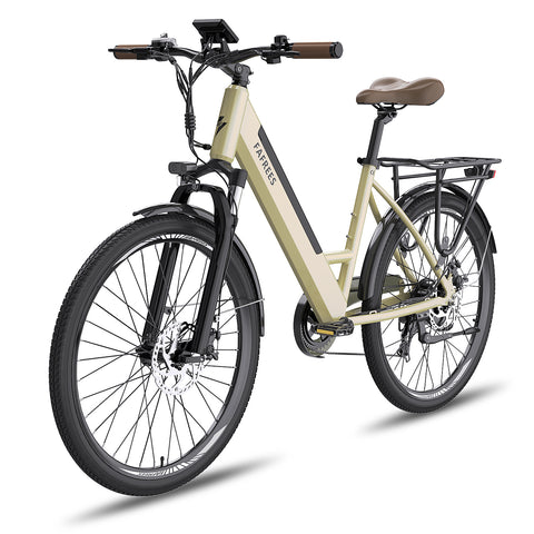 FAFREES F26 Pro 14.5AH Bicicleta Eléctrica - Motor 250W Batería 36V14.5AH Autonomía 110KM Freno de Disco Mecánico - Dorado