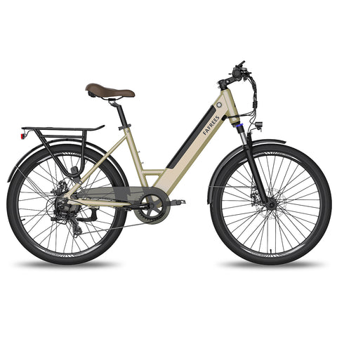 FAFREES F26 Pro 14.5AH Bicicleta Eléctrica - Motor 250W Batería 36V14.5AH Autonomía 110KM Freno de Disco Mecánico - Dorado