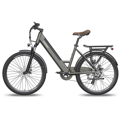 FAFREES F26 Pro 14.5AH Bicicleta Eléctrica - Motor 250W Batería 36V14.5AH Autonomía 110KM Freno de Disco Mecánico - Gris