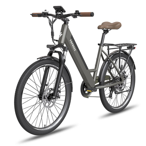 FAFREES F26 Pro 14.5AH Bicicleta Eléctrica - Motor 250W Batería 36V14.5AH Autonomía 110KM Freno de Disco Mecánico - Gris