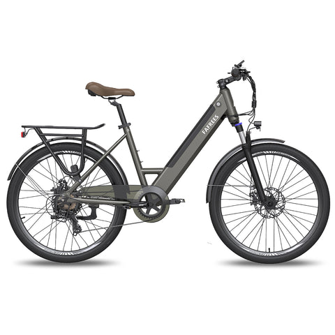 FAFREES F26 Pro 14.5AH Bicicleta Eléctrica - Motor 250W Batería 36V14.5AH Autonomía 110KM Freno de Disco Mecánico - Gris