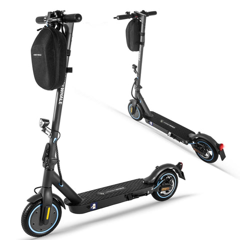 Patinete Eléctrico Honey Whale E9 Con Certificación ABE - Motor 330W Batería 36V7.5AH Autonomía 25KM Frenos de Disco - Negro