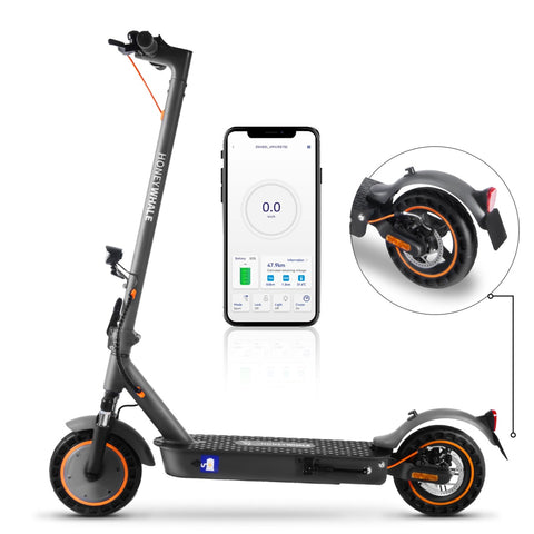 Patinete Eléctrico Honey Whale E9 MAX Con Certificación ABE - Motor 450W Batería 36V10AH Autonomía 40KM Frenos de Disco - Negro