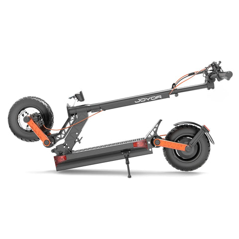 JOYOR S5-Z Plegable Patinete Eléctrico - Motor 600W Batería 48V13AH Neumáticos de 10 Pulgadas Frenos de Disco - Negro
