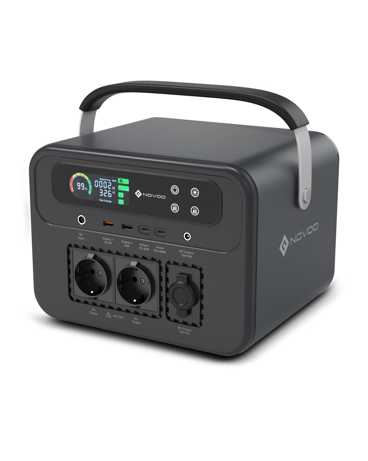 Power Bank NOVOO RPS700 - 700W, 666Wh, Carga rápida Type-C PD 100W - Batería portátil