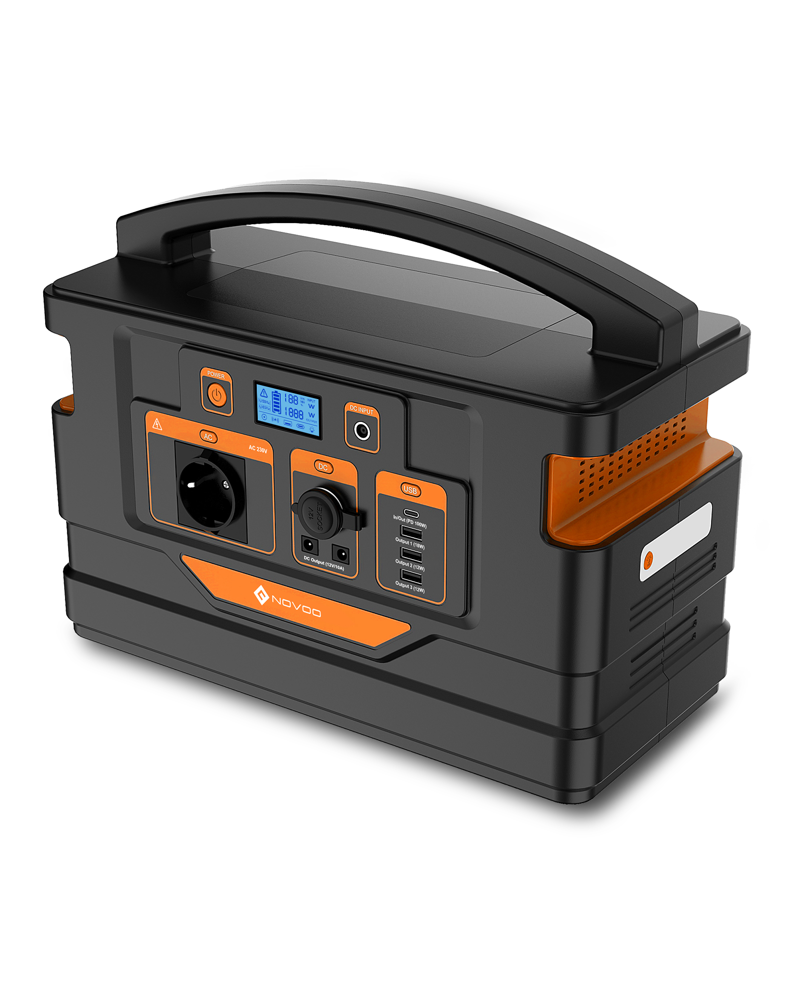 Power Bank NOVOO RPS1000 - 1000W, 1100Wh, Carga rápida Type-C PD 100W - Batería portátil