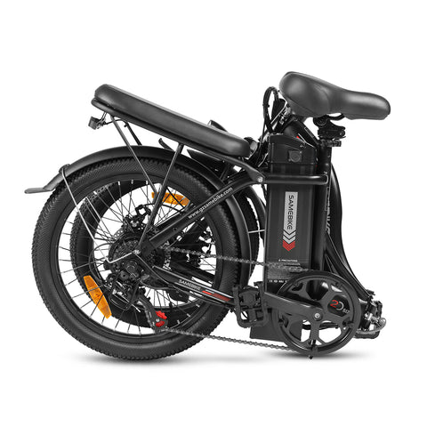 SAMEBIKE CY20 FT Bicicleta Eléctrica - Potencia 350W Batería 36V13AH Autonomía 35KM Freno de Disco Mecánico - Negro