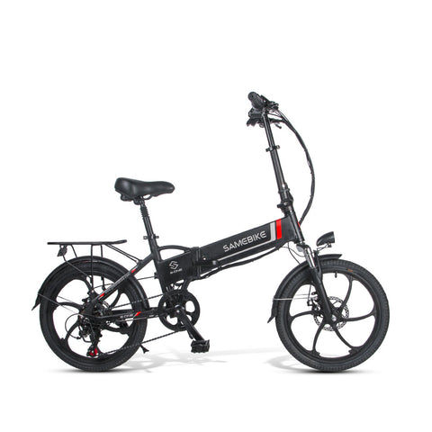 SAMEBIKE 20LVXD30 Bicicleta Eléctrica - Potencia 350W Batería 48V10AH Autonomía 40KM Freno de Disco Mecánico - Negro