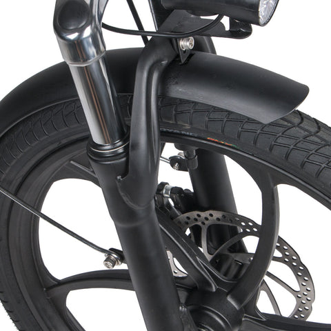 SAMEBIKE 20LVXD30 Bicicleta Eléctrica - Potencia 350W Batería 48V10AH Autonomía 40KM Freno de Disco Mecánico - Negro