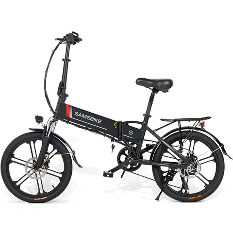 Bicicleta Eléctrica SAMEBIKE 20LVXD30-II - Potencia 350W Batería 48V10AH Autonomía 40KM Freno de Disco Mecánico - Negro