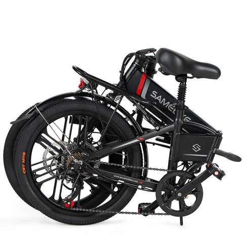 Bicicleta Eléctrica SAMEBIKE 20LVXD30-II - Potencia 350W Batería 48V10AH Autonomía 40KM Freno de Disco Mecánico - Negro
