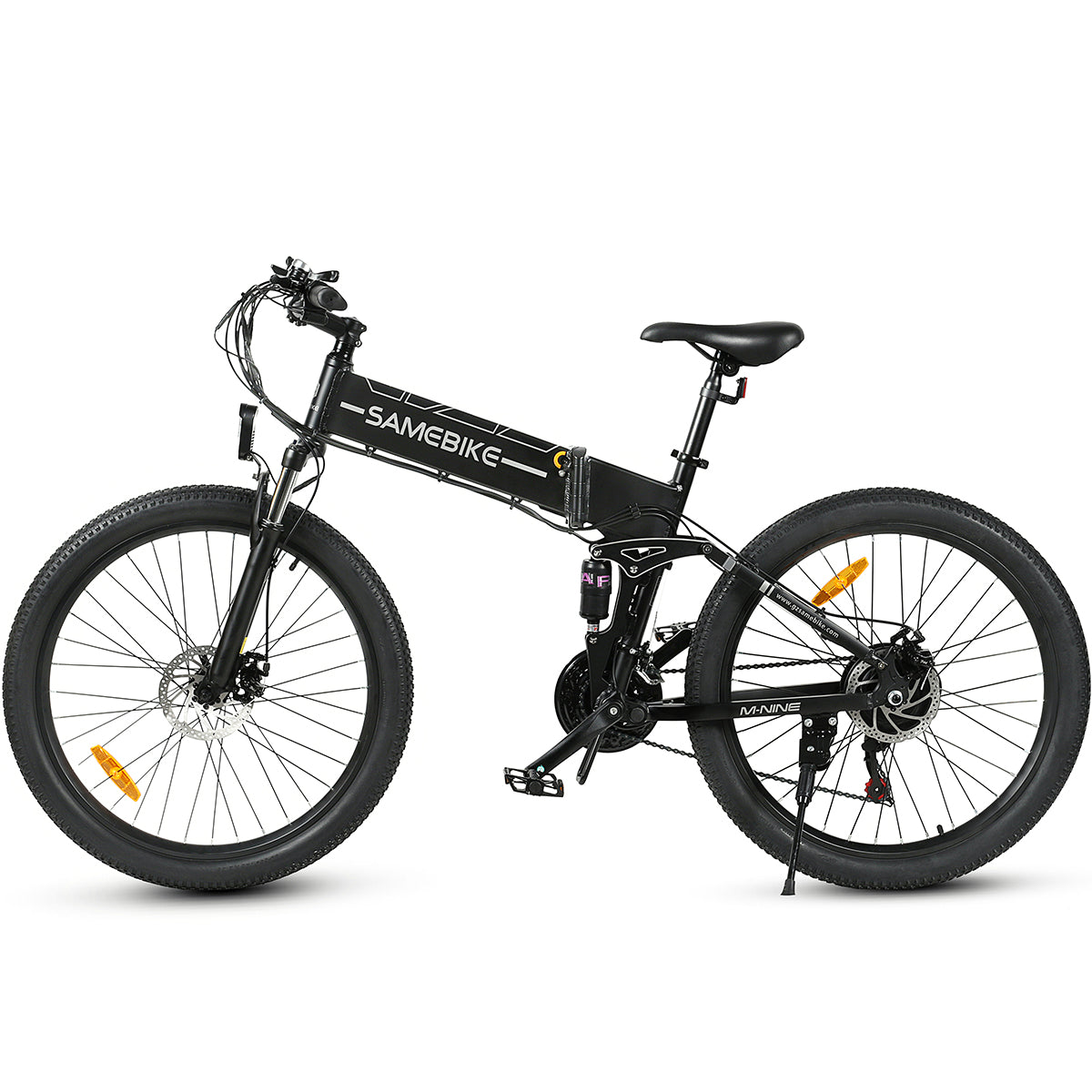Bicicleta eléctrica SAMEBIKE LO26-II-FT - Potencia 500W Batería 48V12.5AH Autonomía 45KM Freno de Disco Mecánico - Negro