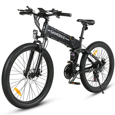 Bicicleta eléctrica SAMEBIKE LO26-II-FT - Potencia 500W Batería 48V12.5AH Autonomía 45KM Freno de Disco Mecánico - Negro