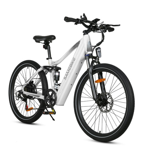 Bicicleta eléctrica SAMEBIKE XD26 - Potencia 750W Batería 48V14AH Autonomía 45KM Freno de Disco Mecánico - Blanco