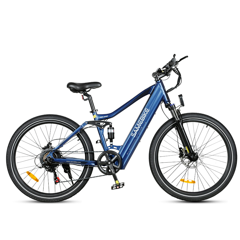 Bicicleta Eléctrica SAMEBIKE XD26-II - Potencia 750W Batería 48V14AH Autonomía 45KM Freno de Disco Hidráulico - Azul Real