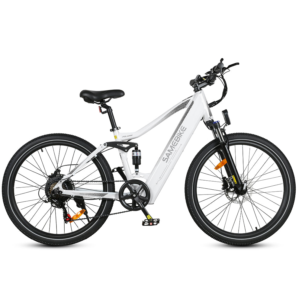 Bicicleta Eléctrica SAMEBIKE XD26-II - Potencia 750W Batería 48V14AH Autonomía 45KM Freno de Disco Hidráulico - Blanco