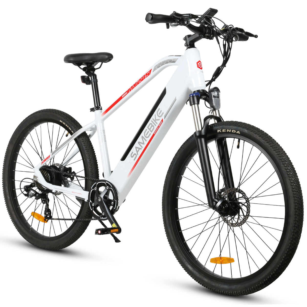 Bicicleta Eléctrica SAMEBIKE MY275 FT - Potencia 350W Batería 48V10.4AH Autonomía 40KM Freno de Disco Mecánico - Blanco
