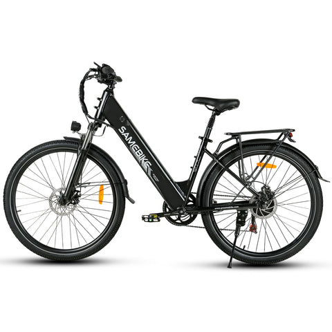 Bicicleta Eléctrica SAMEBIKE RS-A01 Pro - Potencia 350W Batería  36V15AH Autonomía 40KM Freno de Disco Mecánico - Negro