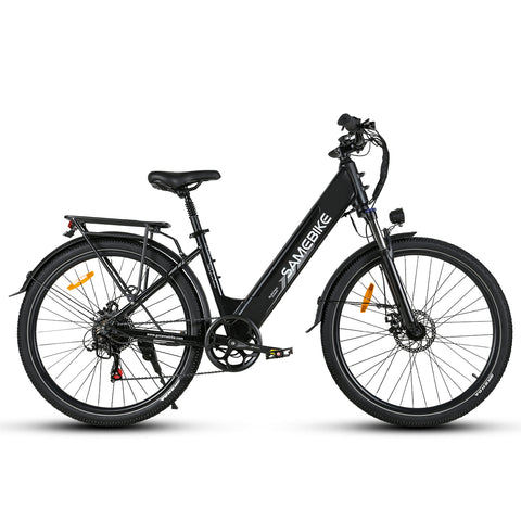 Bicicleta Eléctrica SAMEBIKE RS-A01 Pro - Potencia 350W Batería  36V15AH Autonomía 40KM Freno de Disco Mecánico - Negro