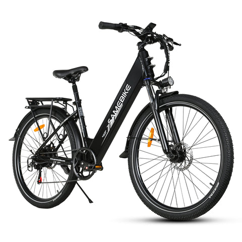 Bicicleta Eléctrica SAMEBIKE RS-A01 Pro - Potencia 350W Batería  36V15AH Autonomía 40KM Freno de Disco Mecánico - Negro