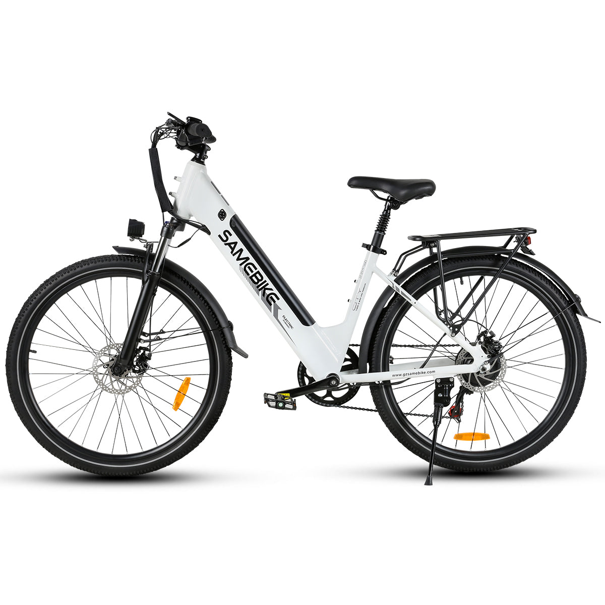 Bicicleta Eléctrica SAMEBIKE RS-A01 Pro - Potencia 350W Batería  36V15AH Autonomía 40KM Freno de Disco Mecánico - Blanco