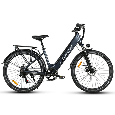 Bicicleta Eléctrica SAMEBIKE RS-A01 Pro - Potencia 350W Batería  36V15AH Autonomía 40KM Freno de Disco Mecánico - Gris