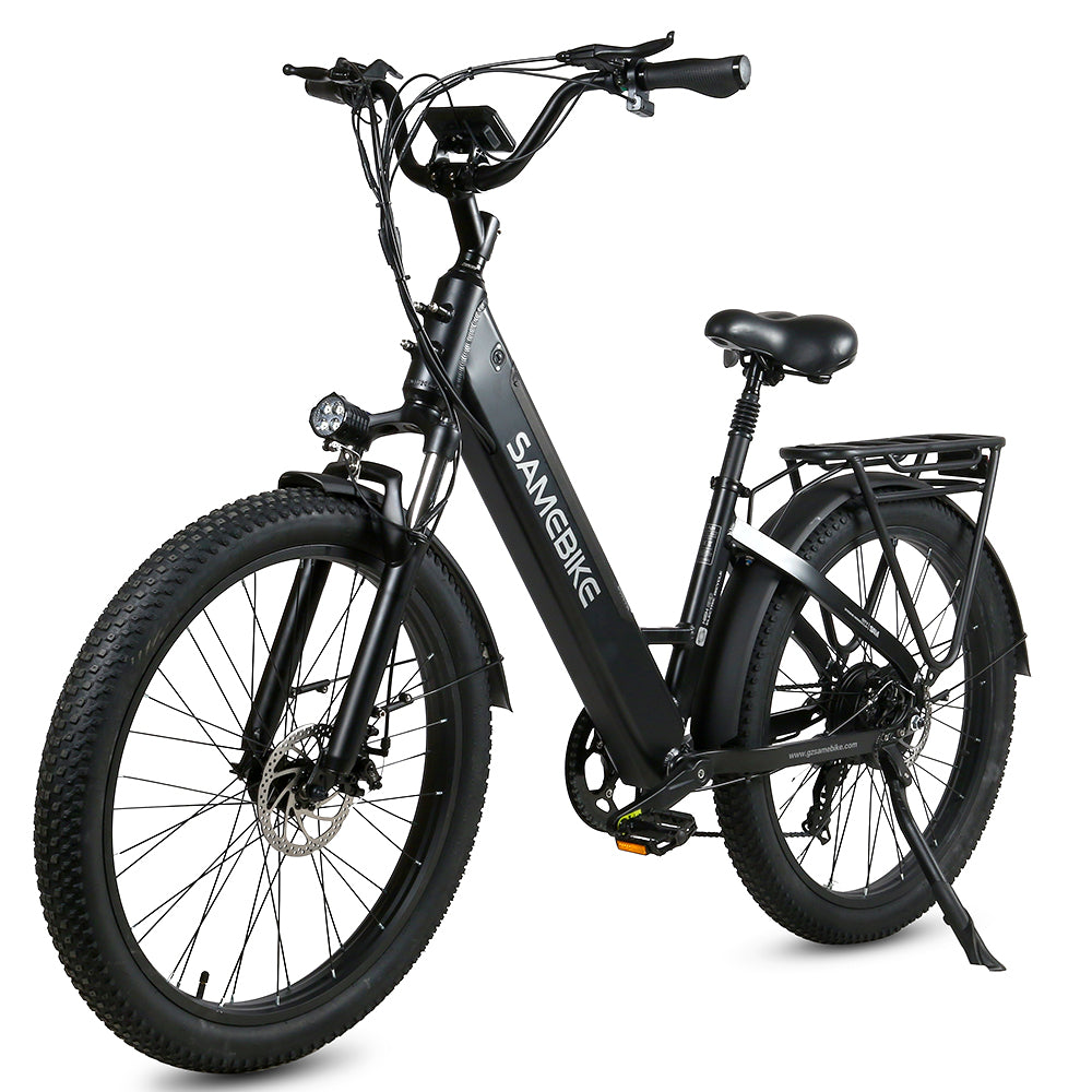 Bicicleta Eléctrica SAMEBIKE RS-A01 - Potencia 500W Batería 48V14AH Autonomía 50KM Freno de Disco Mecánico - Negro