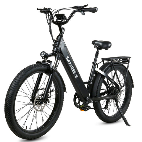 Bicicleta Eléctrica SAMEBIKE RS-A01 - Potencia 500W Batería 48V14AH Autonomía 50KM Freno de Disco Mecánico - Negro