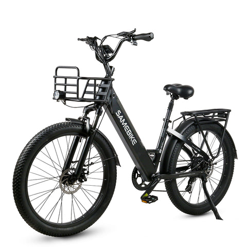Bicicleta Eléctrica SAMEBIKE RS-A01 - Potencia 500W Batería 48V14AH Autonomía 50KM Freno de Disco Mecánico - Negro