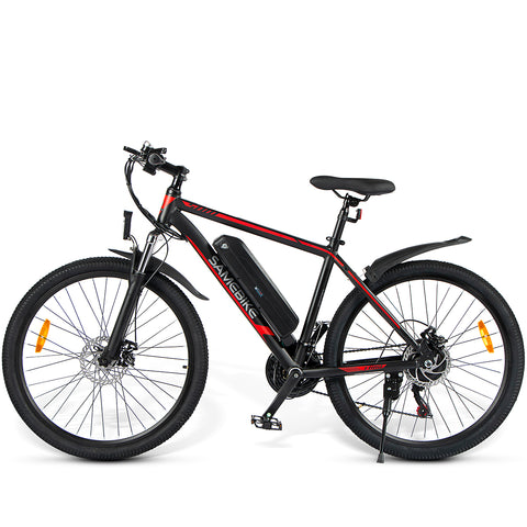 Bicicleta Eléctrica SAMEBIKE SY26 FT - Potencia 350W Batería 36V10AH Autonomía 35KM Freno de Disco Mecánico - Negro