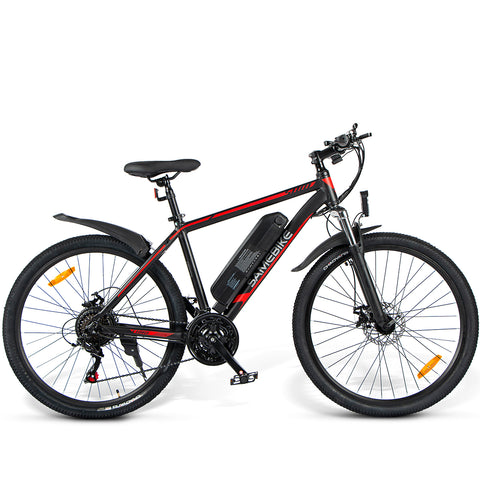 Bicicleta Eléctrica SAMEBIKE SY26 FT - Potencia 350W Batería 36V10AH Autonomía 35KM Freno de Disco Mecánico - Negro
